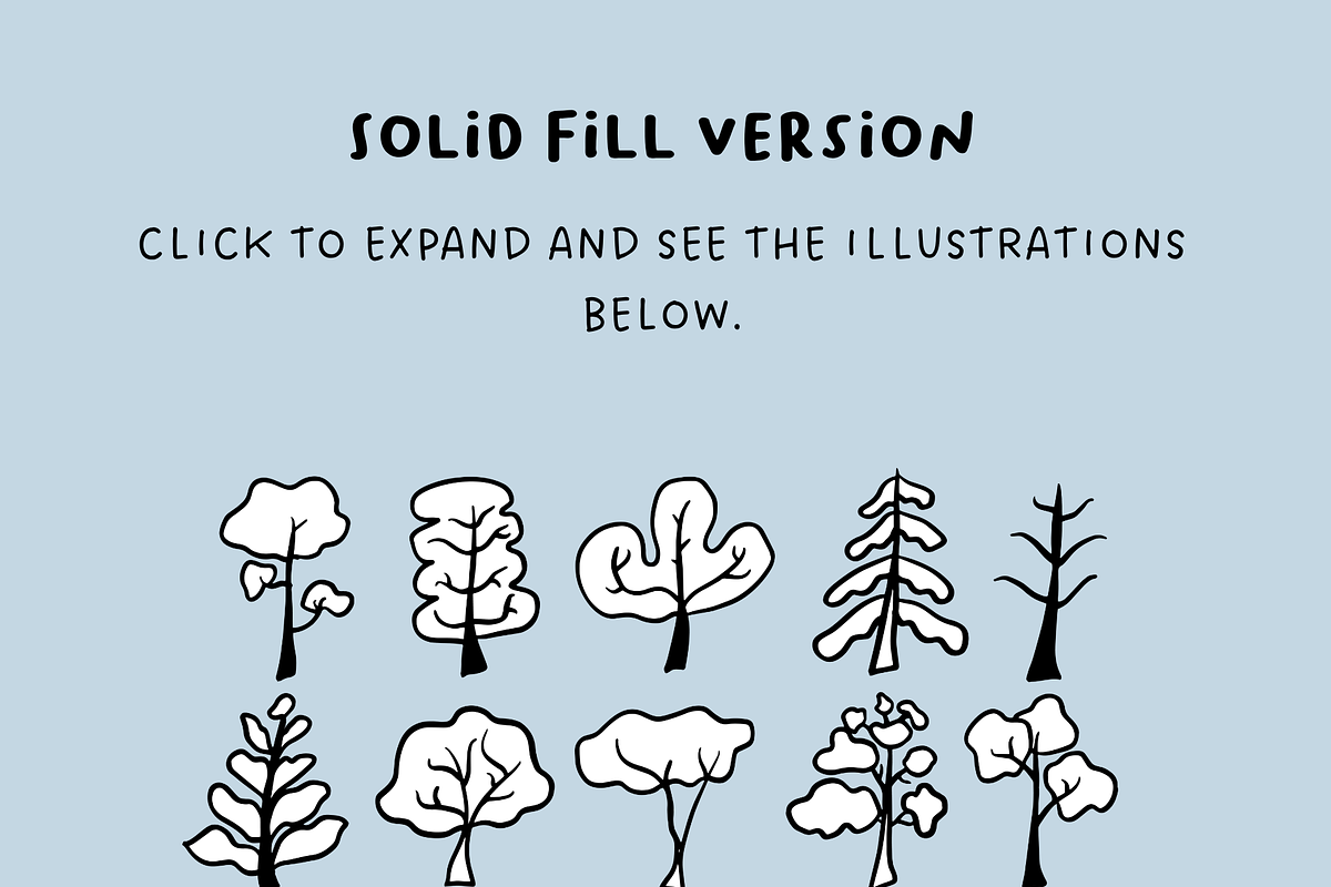 +90 Tree Set Illustration, an Object Illustration by The Journey Atelier (Photo 4 of 5)