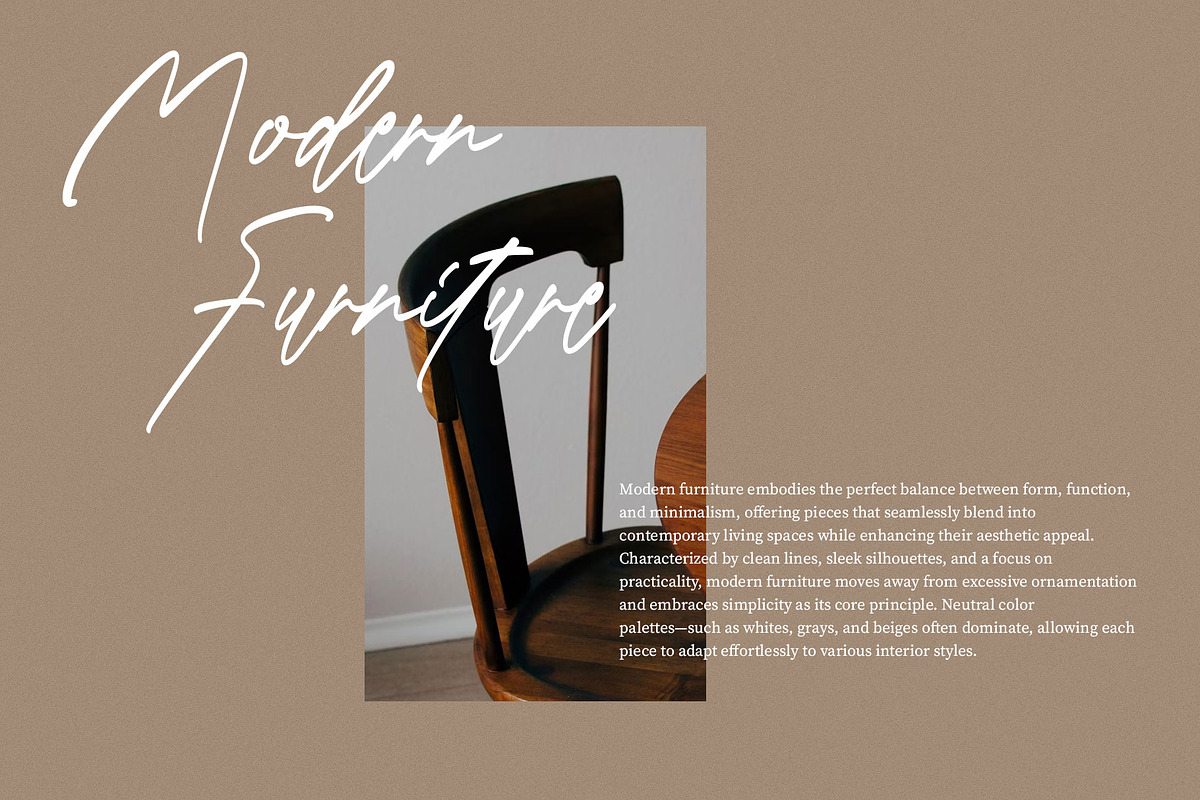 Renastica Modern Script Font, a Script Font by RantautypeStudio (Photo 7 of 15)