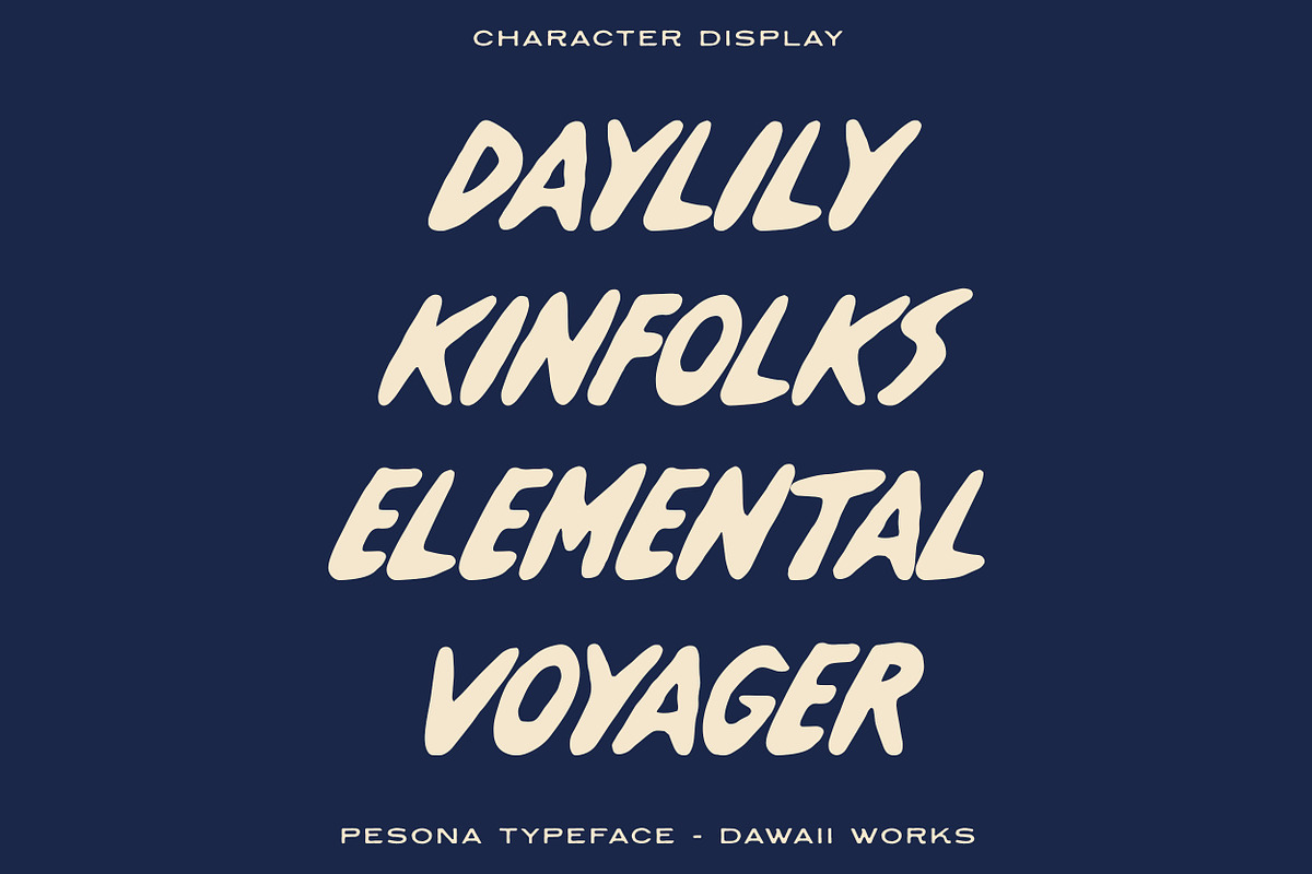 Pesona Typeface, a Handwritten Font by Dawaii Goods (Photo 5 of 6)