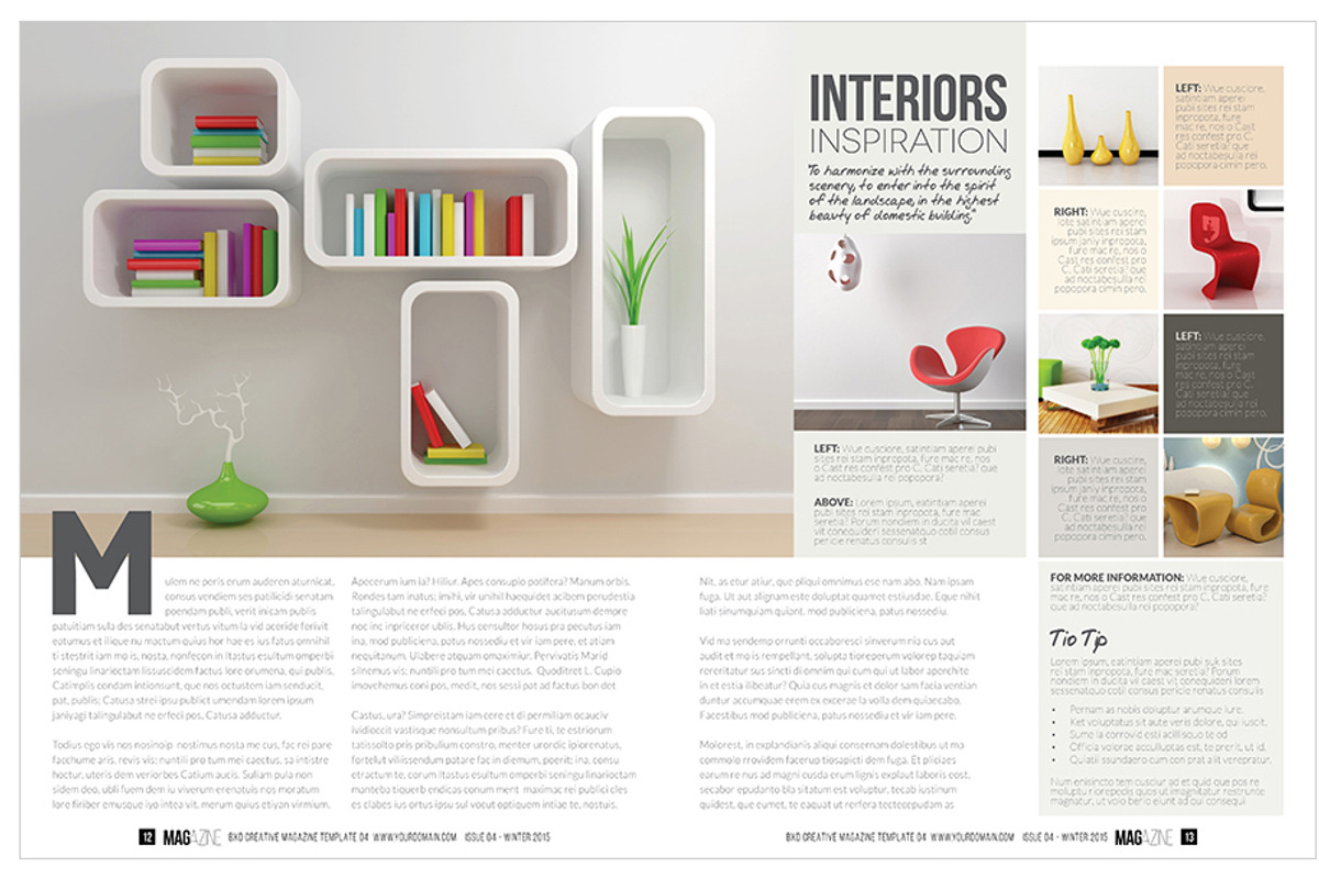 Magazine Template InDesign 05, a Magazine Template by Love Graphic Design (Photo 15 of 34)