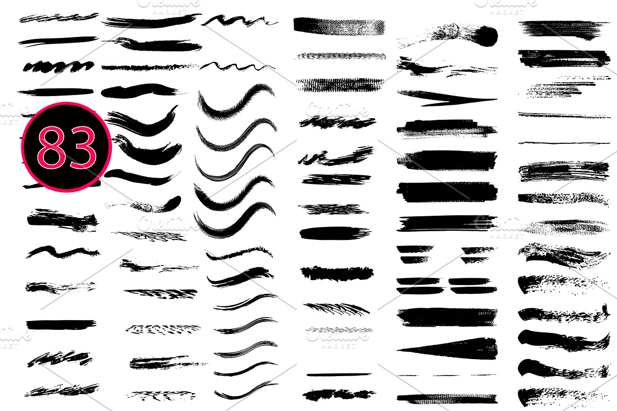 310 Grunge brushes set., a Brush Add-On by redstudio (Photo 3 of 5)