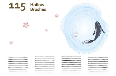 AI Hollow + Wooden + Sketch Brushes