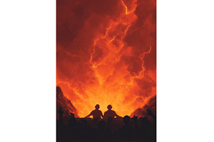 Abstract Fire Background Flyer, a Background Photo by ZinetroN