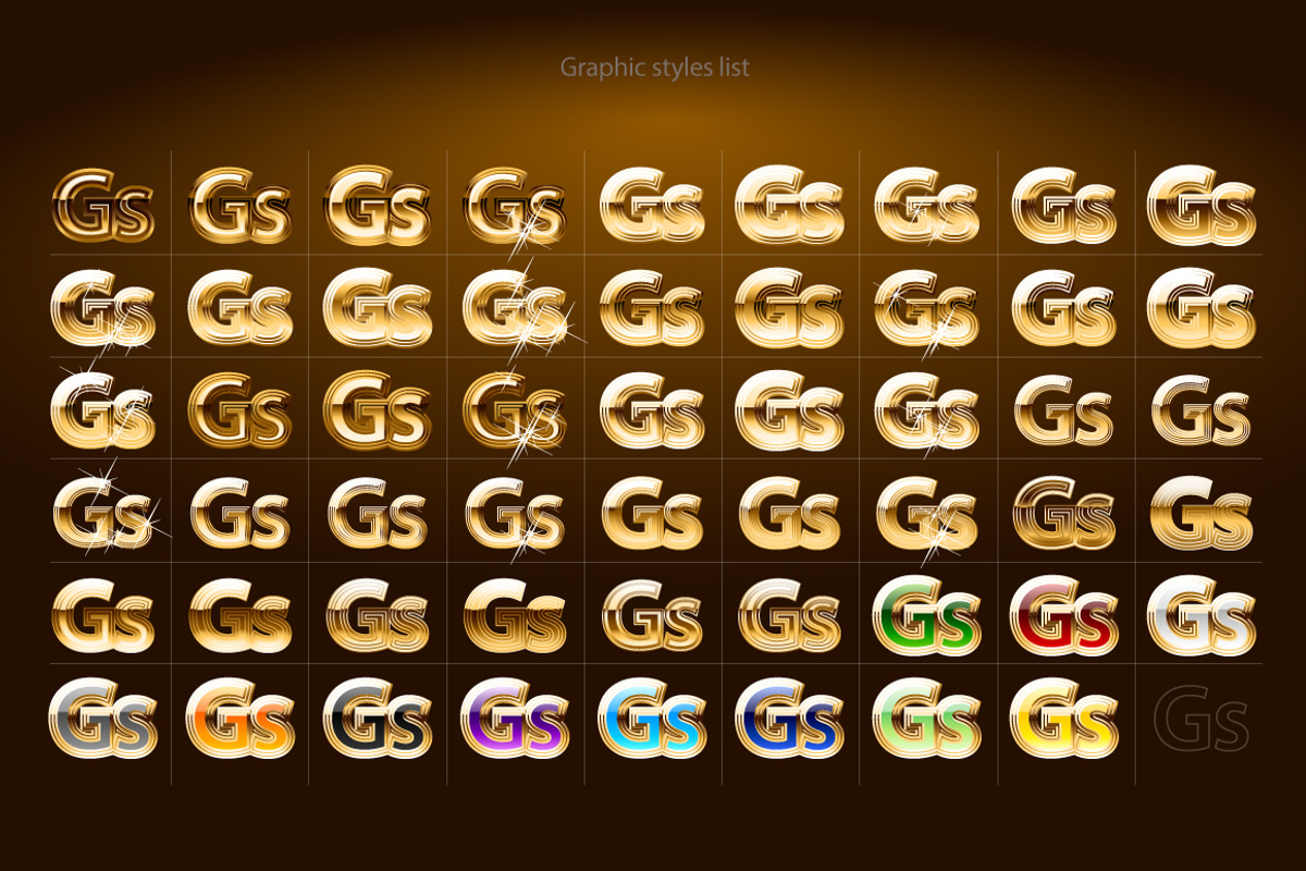 AI CS6 graphic styles King Size preview 2