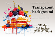 Watercolor French Food Clipart, an Object Graphic by Negarin Digital Art (Thumbnail 8 of 8)