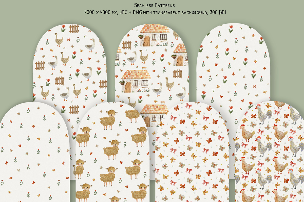 Country Cottage Charm Watercolor, a Decorative Illustration by Anna Druzhkova (Photo 15 of 32)