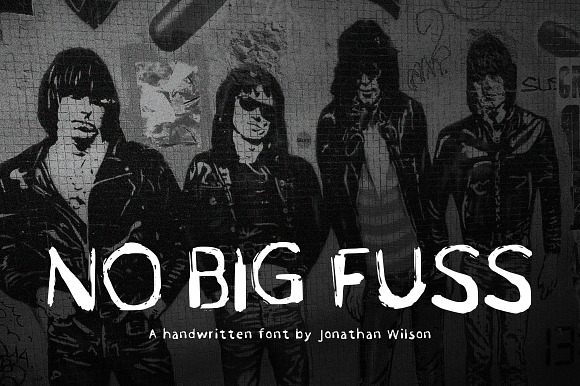 No Big Fuss Hand Lettered Font preview 4