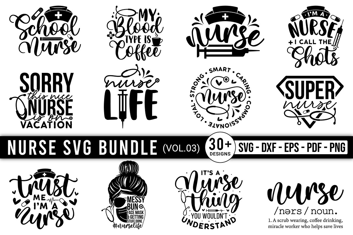 Nurse SVG Design Bundle, a Graphic by CraftlabSVG (Photo 1 of 15)