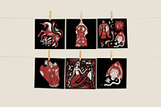 Red Folk Bundle, an Object Illustration by Annie Konst (Thumbnail 3 of 17)