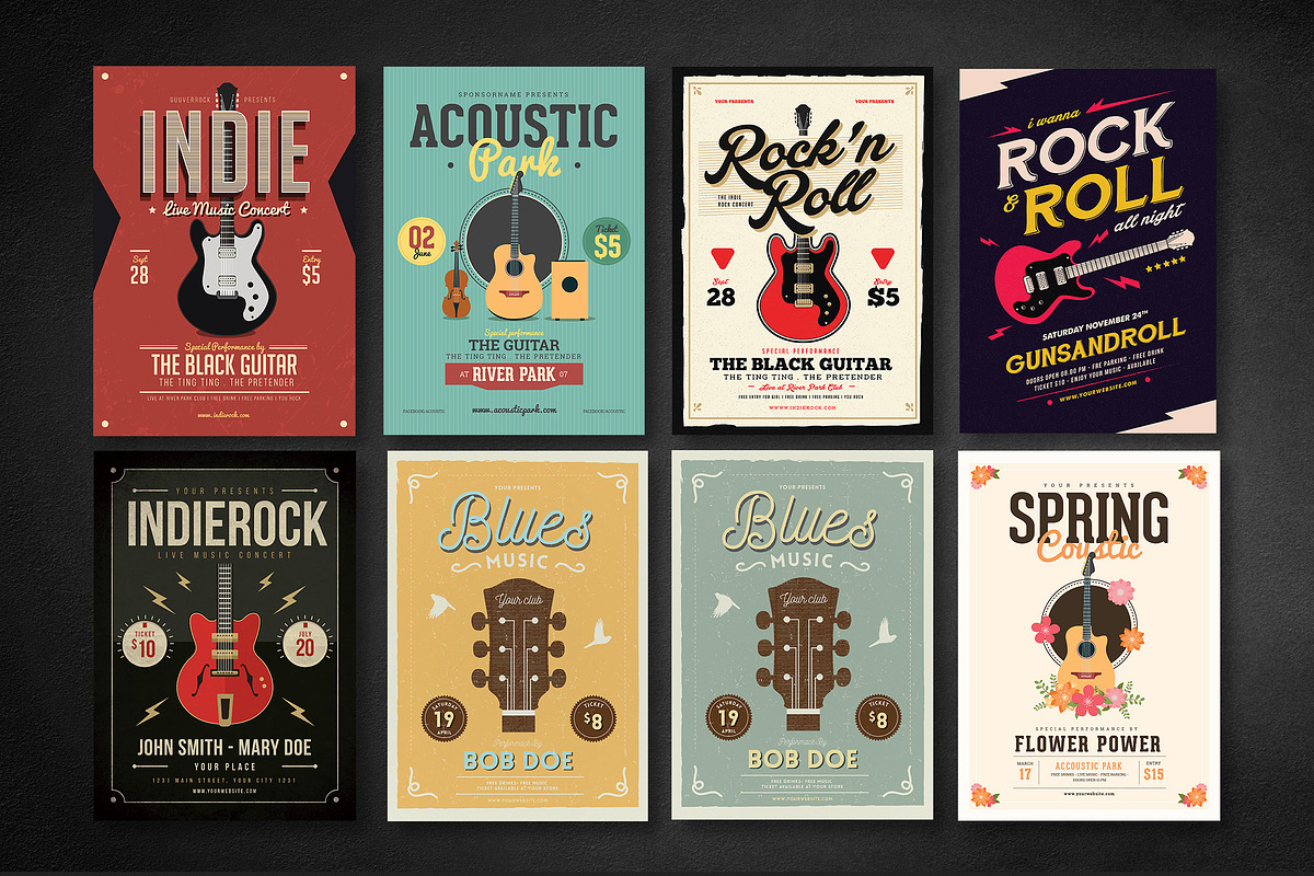 50 Music Flyers Bundle, a Flyer Template by Guuver (Photo 3 of 10)