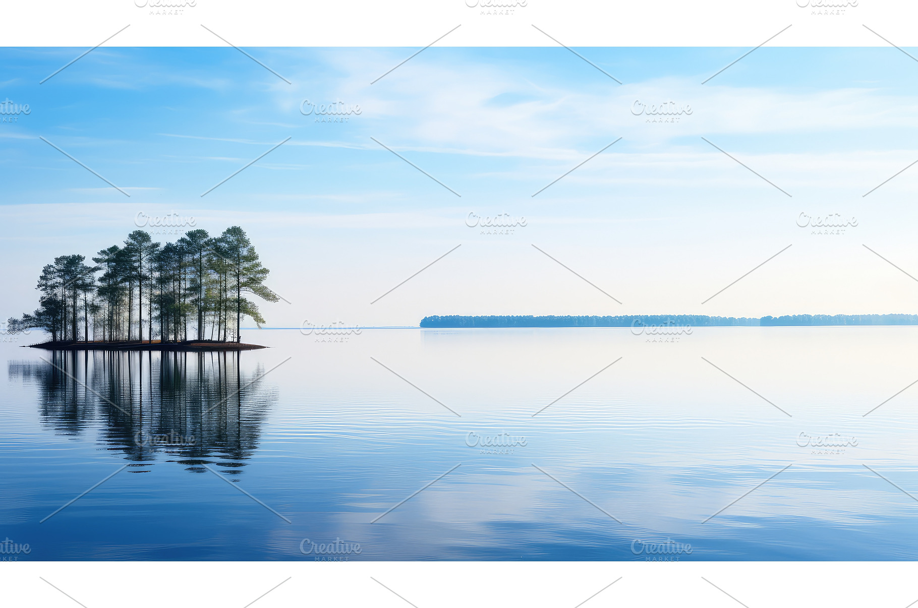 nature lake landscape ai generated, an Animal Photo by pikepicture