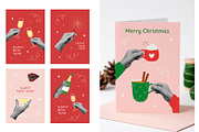 Modern Christmas Collage Elements, a Seasonal Illustration by yarynabo (Thumbnail 6 of 6)