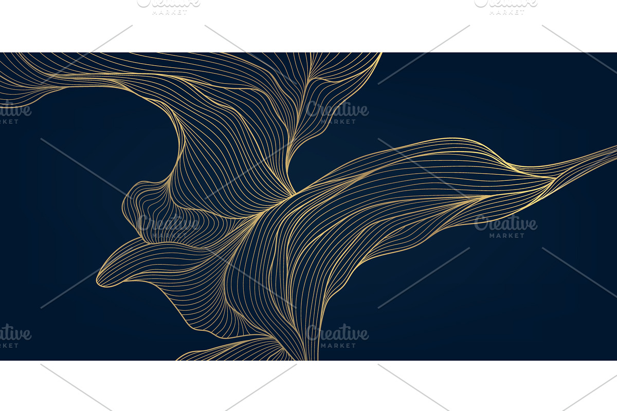 Line Art Clouds and Waves, a Pattern Graphic by Marylia (Photo 9 of 28)