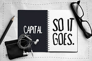 Capital Dry Brush Font, a Font by DesignSomething (Thumbnail 4 of 5)