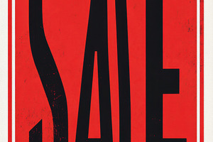 Bold sale sign in vibrant red color, a Photo by Beautiful things