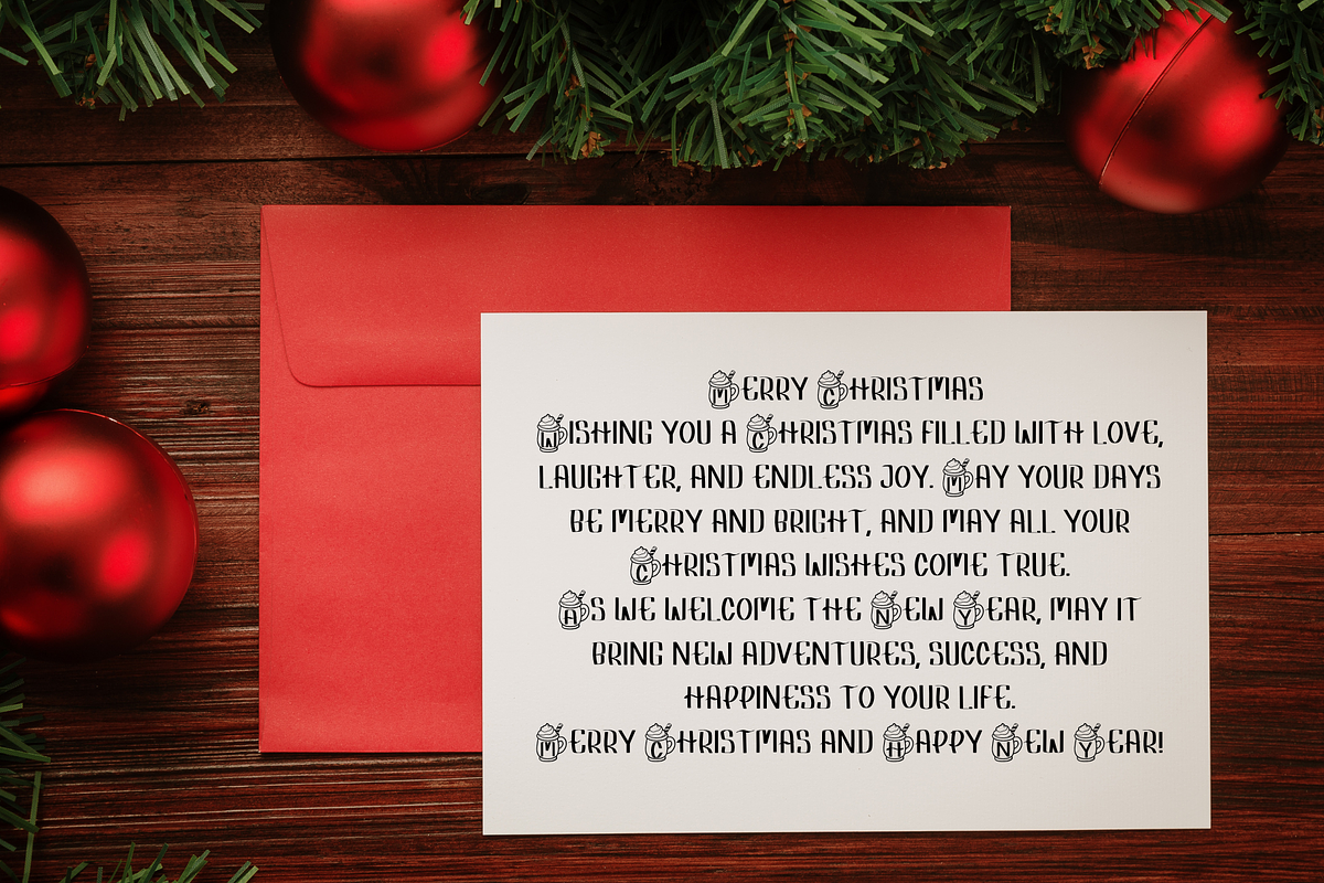 Chrismas mug, a Symbol Font by Petal Pixels (Photo 7 of 10)