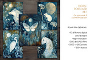Cyanotype Woodland Paintings, a Background Graphic by The Dutch Lady Designs (Thumbnail 7 of 7)