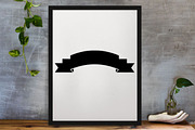 Banner Silhouette SVG, a Decorative Illustration by newminddesign (Thumbnail 3 of 5)