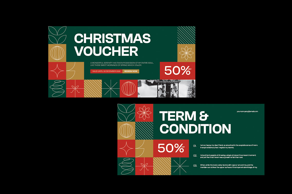 Christmas Sale Voucher, a Card Template by Neermana (Photo 4 of 4)