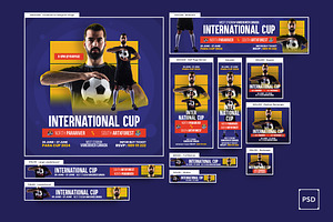 Soccer Banners Ad, a Social Media Template by iDoodle Studio