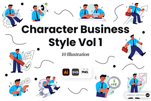Character Business Style Vol 1, an Object Graphic by SLAB! Design