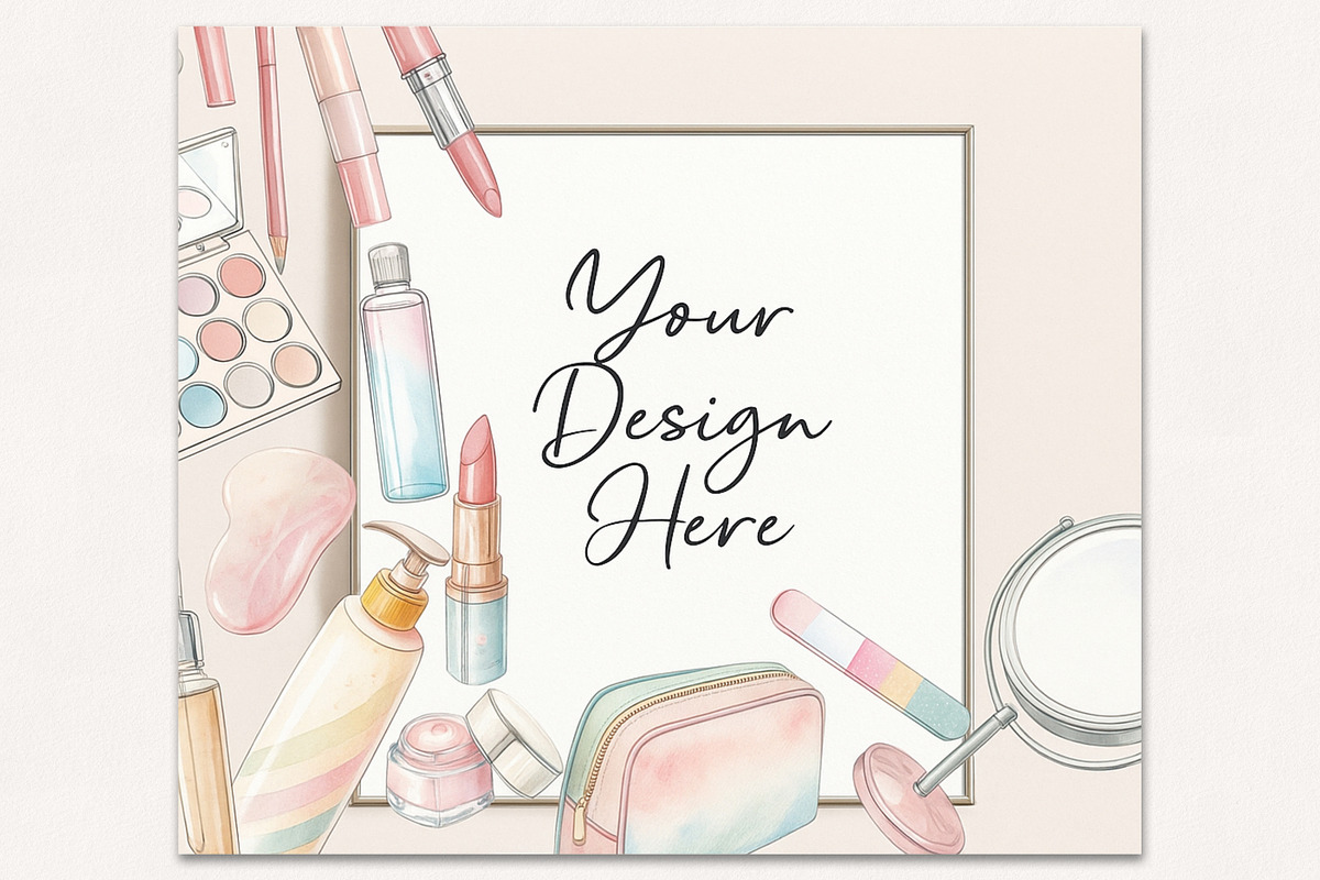 Makeup, Skincare, Self-Care, a Healthcare Illustration by Vaniuta_Art (Photo 9 of 16)