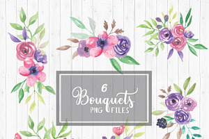 Flower Watercolour Floral Clipart