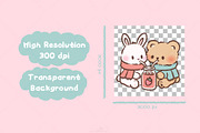 Winter Romance animals clipart, an Animal Illustration by Blumensdiary (Thumbnail 3 of 7)