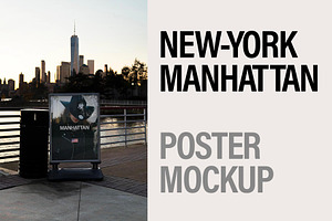 Poster Mockup in Manhattan, New York