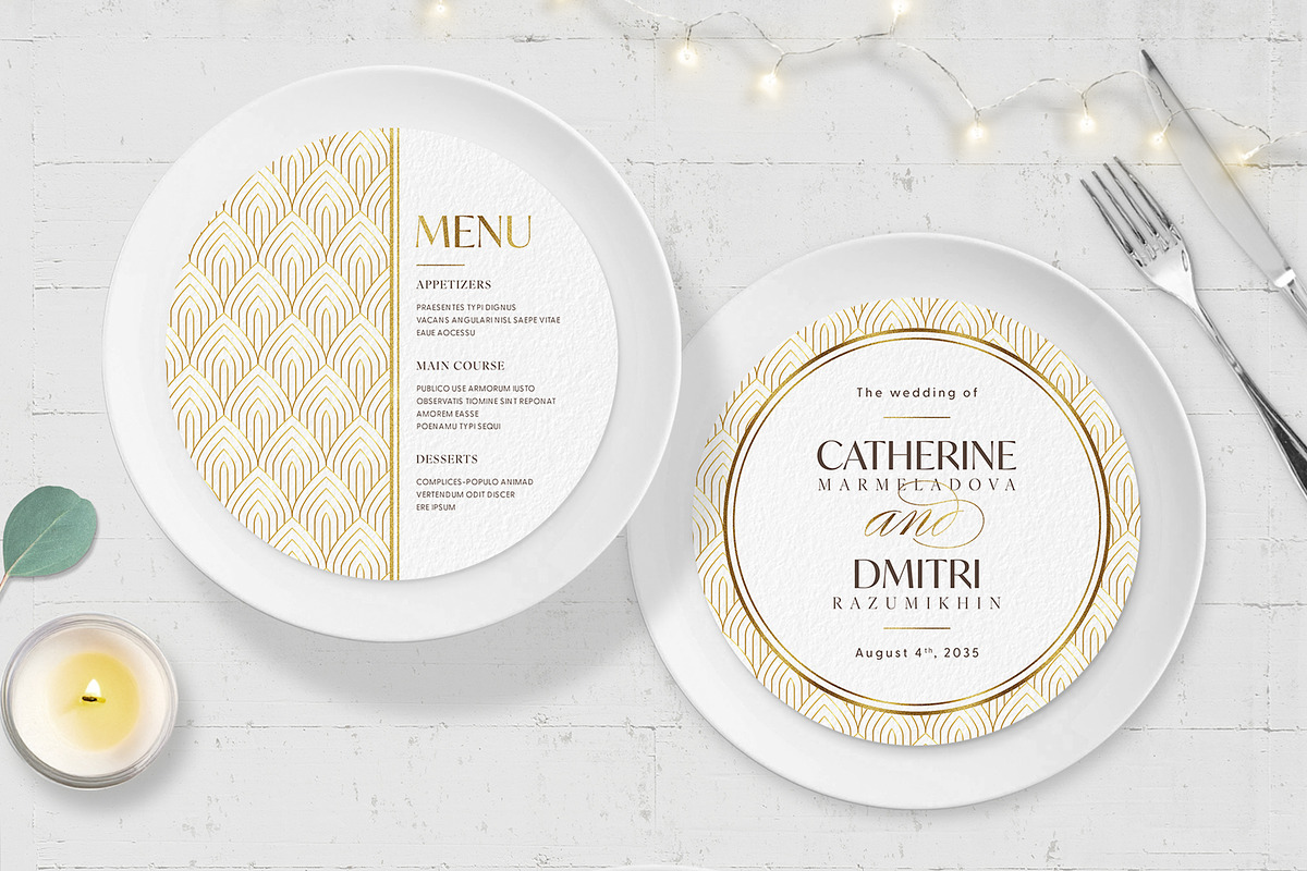 Wedding Menu Template, a Flyer Template by BrandPacks (Photo 4 of 4)