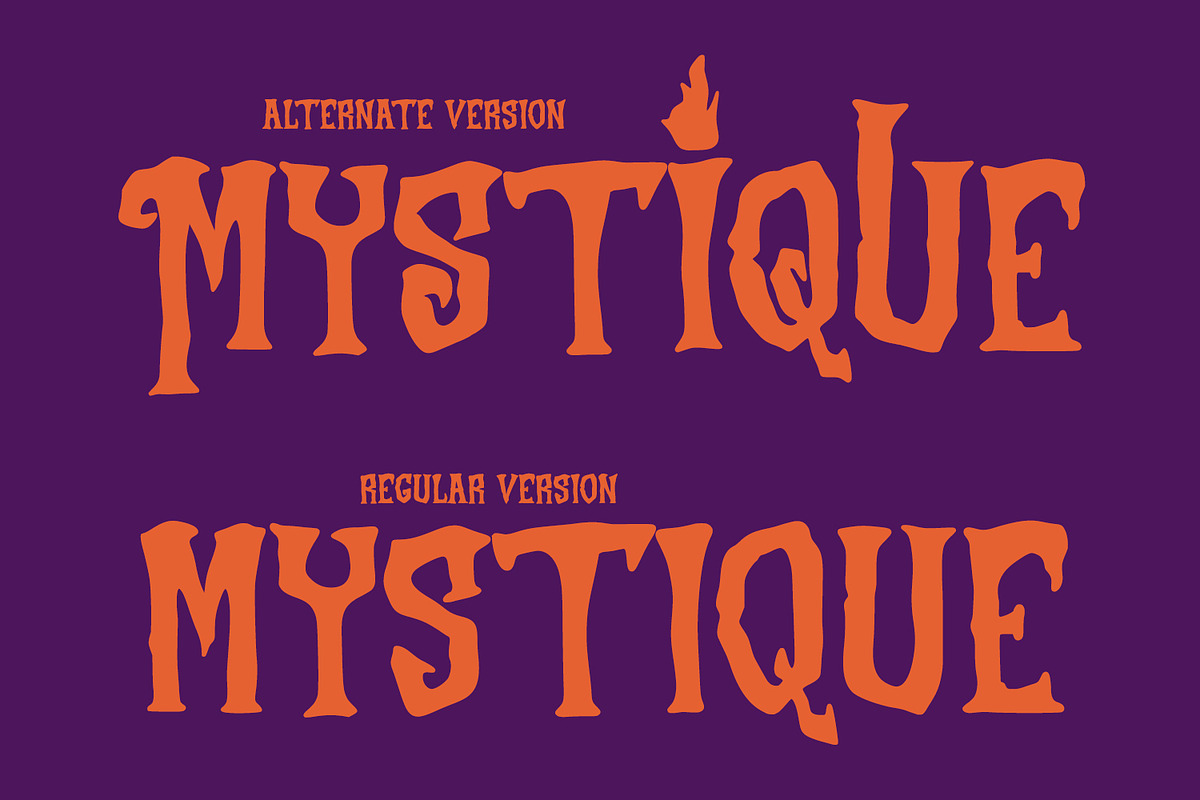 Mystique Village - Spooky Halloween, a Font by Arendxstudio (Photo 2 of 8)