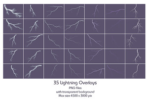 65 Lightning Overlays