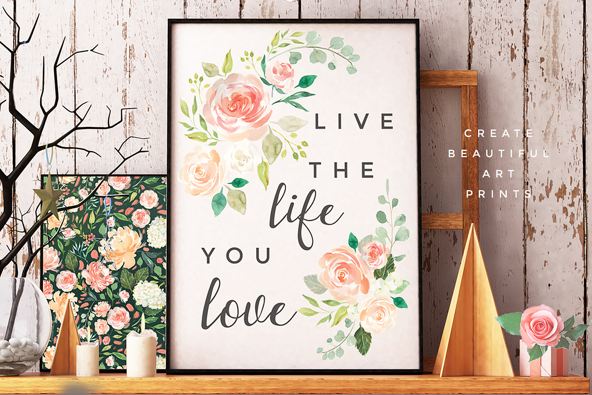 Peaches & Cream Graphic Set, an Illustration by Twigs and Twine (Photo 6 of 10)