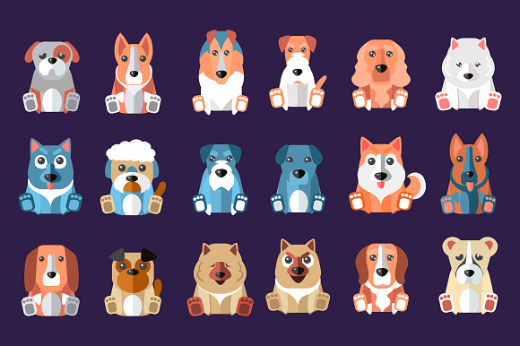 Funny Cartoon Dogs Breeds