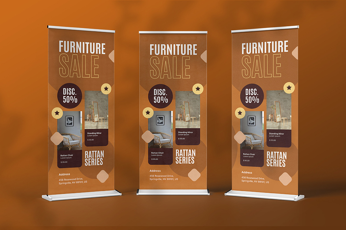 Rattan Series - Roll Up Banner, a Print Template by StreaksideStd (Photo 2 of 2)