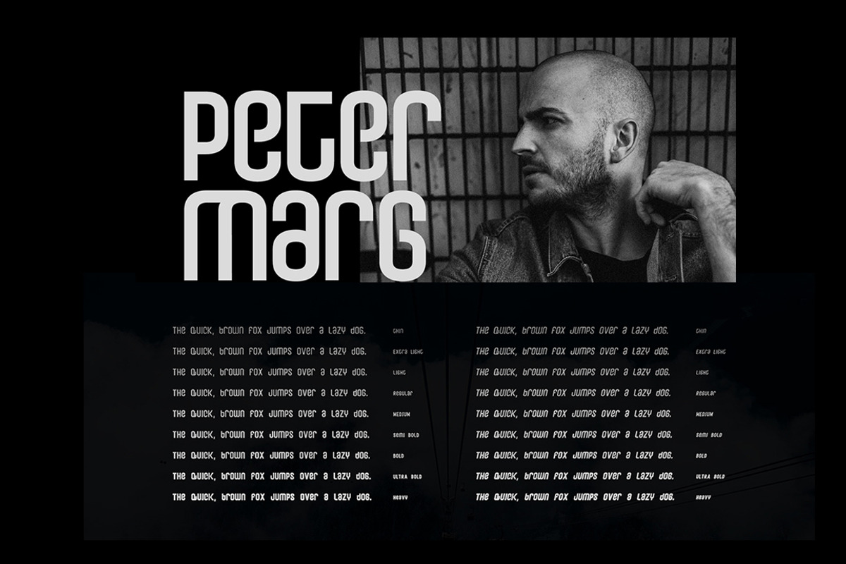 Peyton font family with 18 variants, a Font by Webhance Studio