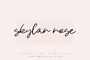 Skylar Rose / Latin & Cyrillic, a Script Font by Katie Holland (Thumbnail 1 of 8)
