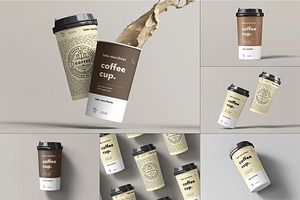 Paper Cup Mock-up, a Cups & Container Mockup by zippypixelstudio