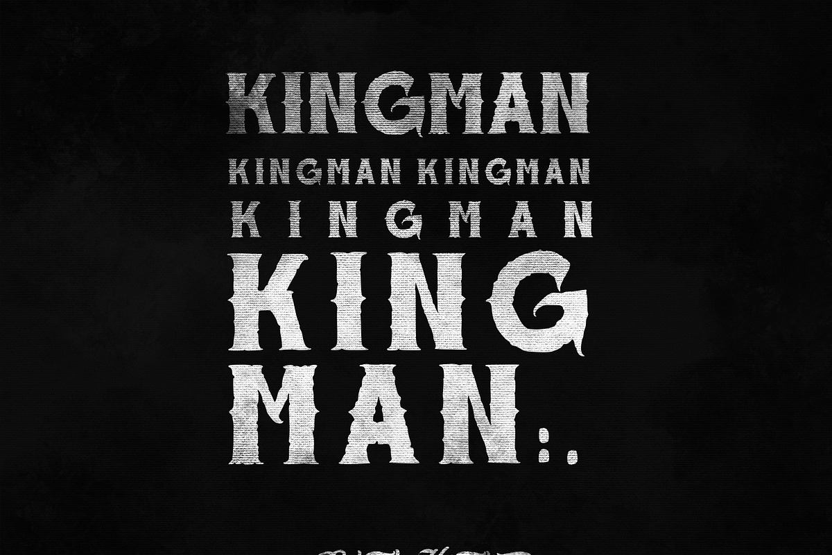 Kingman font - black kraken, a Slab Serif Font by AspekHndz (Photo 4 of 4)