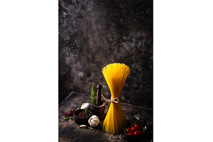 Italian food background with, a Food & Drink Photo by Yulia Furman