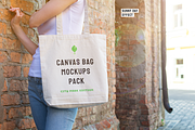 Canvas Bag Mockups - City Park Ed., a Shirt Mockup by BULBFISH (Thumbnail 10 of 14)