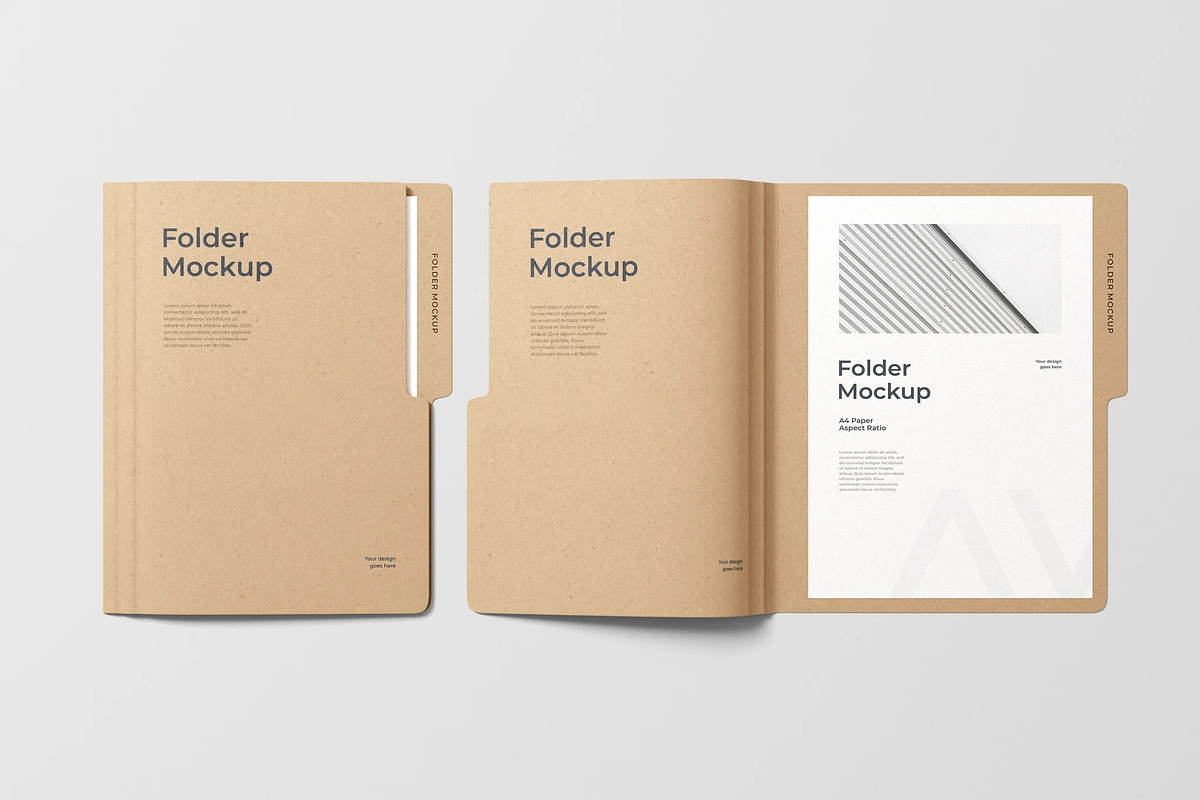 Paper Folder Mockup, an Advertising Mockup by zpackcreative (Photo 1 of 5)
