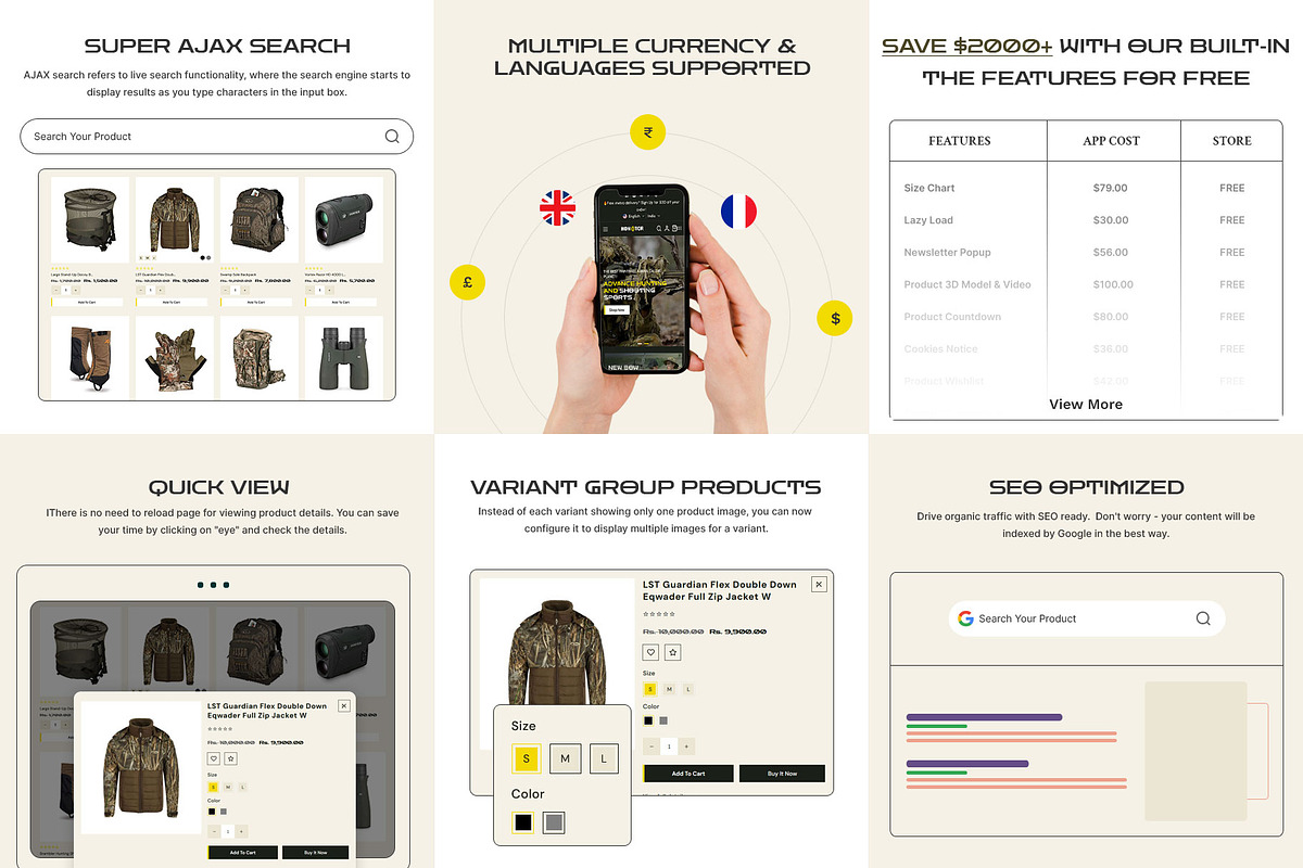Hunting & Gun Store Shopify Theme, a Shopify Template by LogicGo Shopify Experts (Photo 4 of 5)