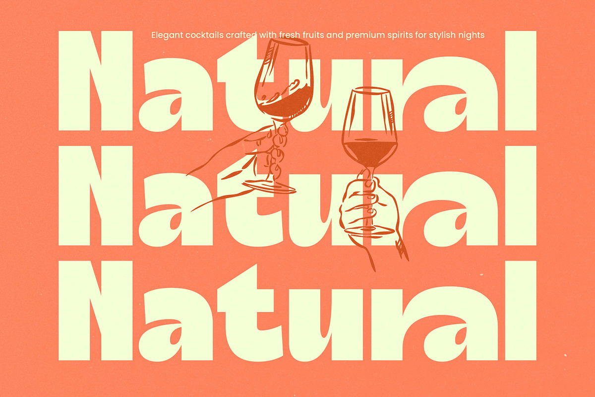 Natural Sage Retro Display Font, a Sans Serif Font by timelesstype.co (Photo 3 of 20)