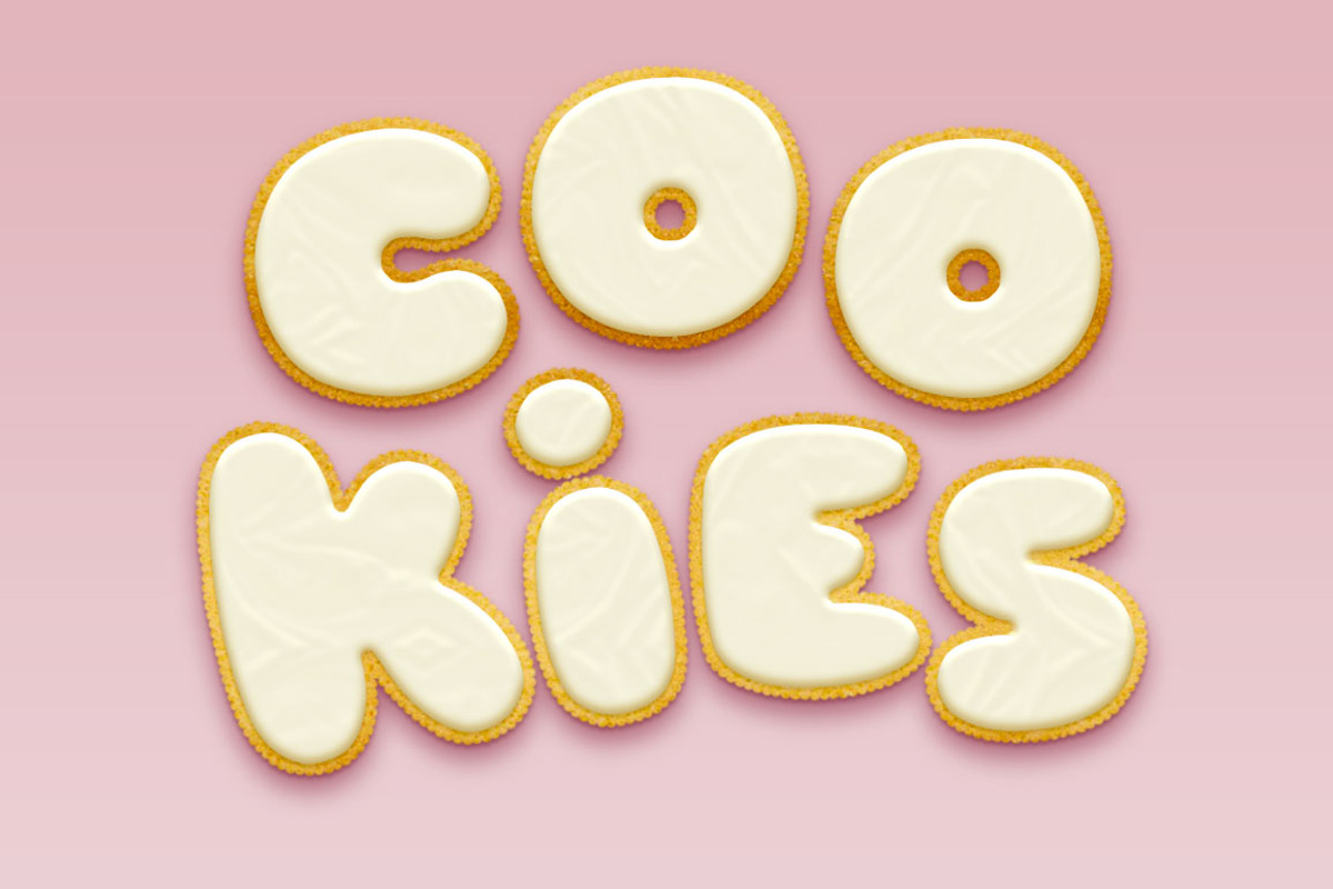 Cookies Text Effect Photoshop Action, an Action Add-On by DESIGNAVO (Photo 4 of 7)