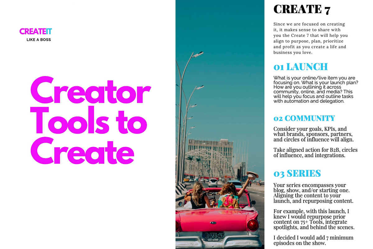 Creator Tools to Create, a Marketing Template by Miss Creator (Photo 3 of 4)