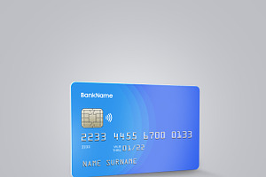 Realistic Credit/Debit Card Mockup