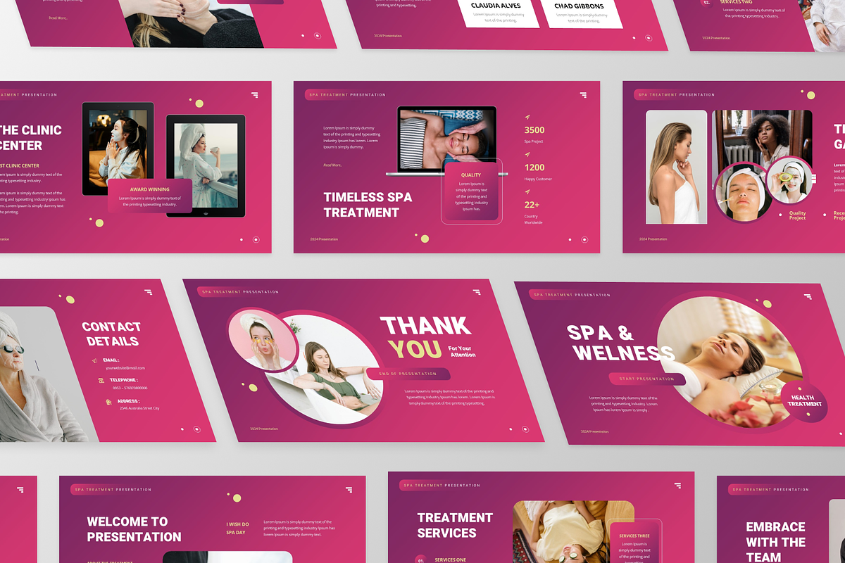 Spa Treatment PowerPoint Template, a Presentation Template by GraphauseProject (Photo 3 of 6)