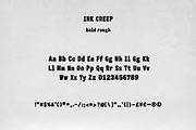 Ink Creep - Ink Bleed Font Family, a Slab Serif Font by Mneme (Thumbnail 9 of 10)