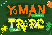Yomanica - Reggae Display, a Sans Serif Font by Artisan Themes (Thumbnail 4 of 12)